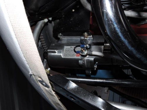 Starter hooked up and ready to go.