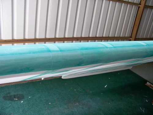 Leading edge tape in position.