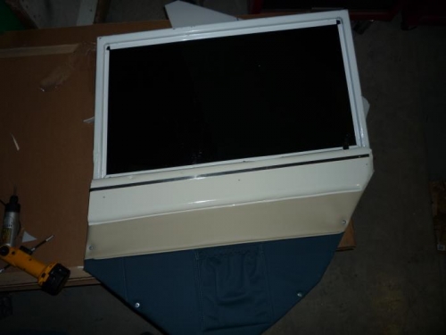 Finished cabin door interior pieces