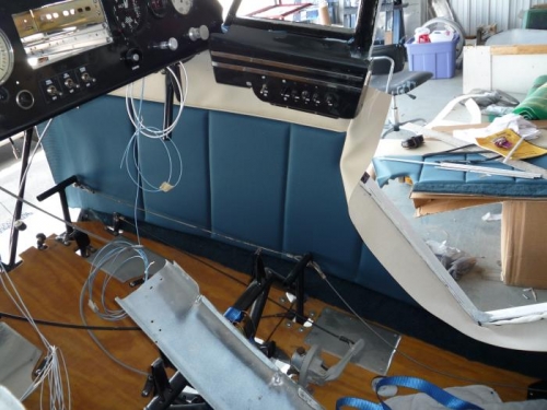 Right wall piece being fitted