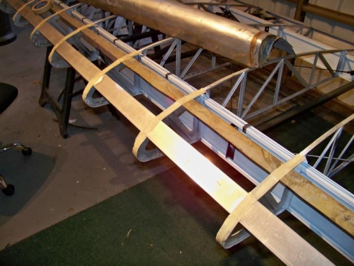 The leading edge braces in place ready for the skin installation.