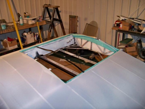 Fuel tank bay area all trimmed up.