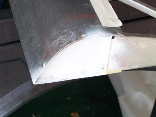 Aileron end  rib cleaned up for covering