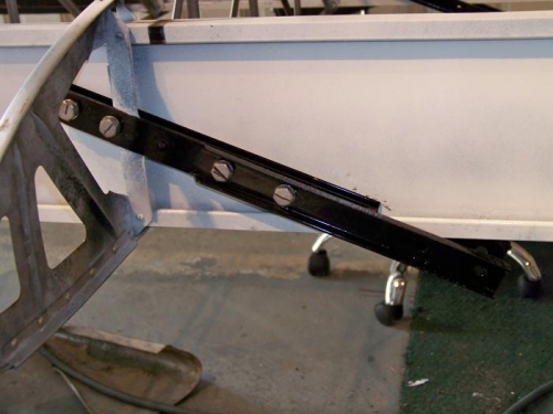 One of the wing strut attach points back in place.