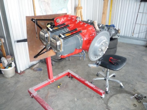 New engine mounted on my engine stand