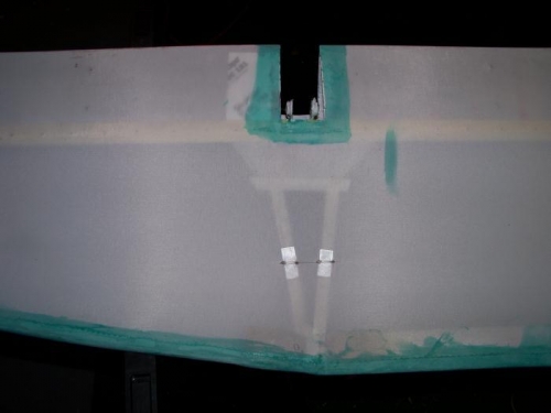 Rib stitching in place