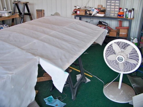 Trailing edge glued down.