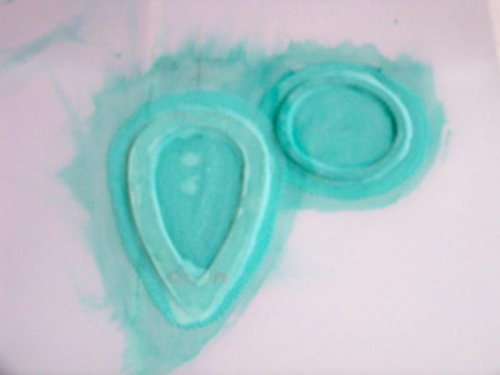 Inspection ring beside a jury strut opening.