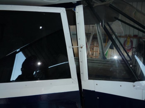 Cabin door hung for good.