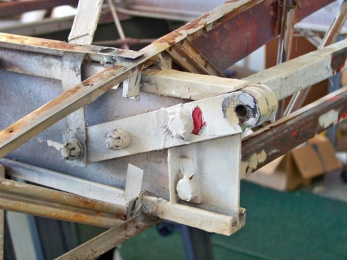 Lots of paint to remove before this spar structure is ready to recover.