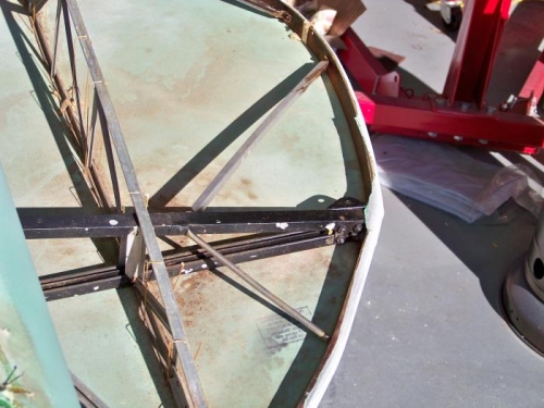 Right wing-tip with all its braces in place.