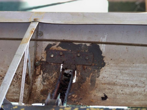 Just some more clean-up to do. A larger brace will go back here to kill an AD.