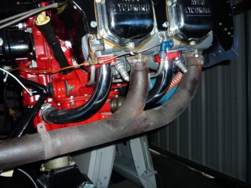 First exhaust manifold in place.