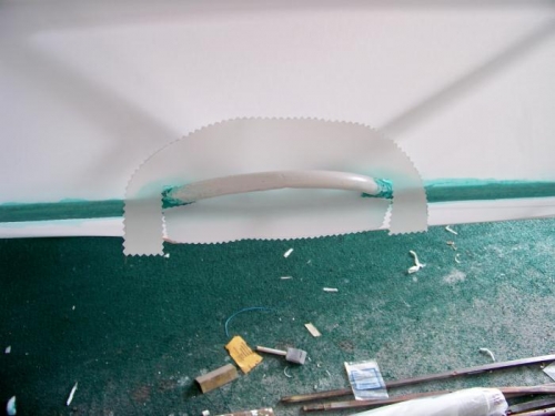 Re-enforcing patch for the fuselage  handle.