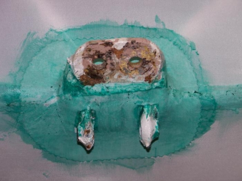 Rear gear leg attach point patch