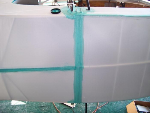 Cabin top tape installed.