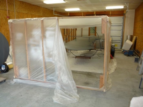 Entrance for the wing panels to be able to get through.