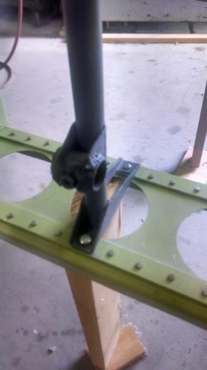 Drilled the flap drive mechanism to the spars