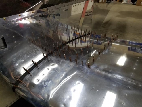 Wing walk ready to rivet.