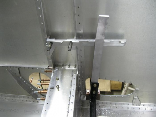 Flap handle installed.