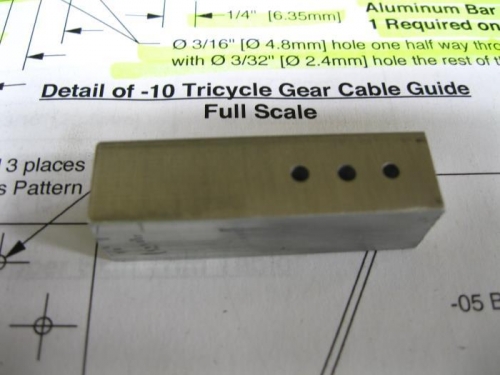 Beginning of Brake vable guide