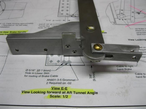 Pulley link attached to the Brake handle.