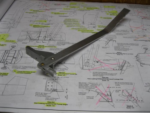 Brake handle assembly.