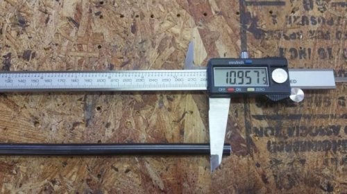 Measure the new push rod and cut.