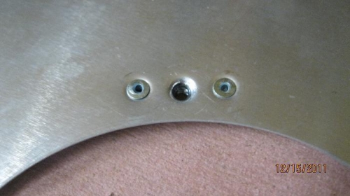 Bottom Skin, ring and nut plates. Ring is under the skin.