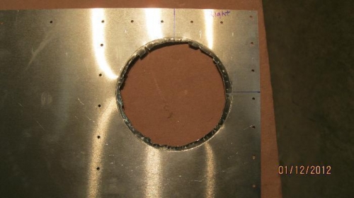 Inspection hole rear aft fuselage.