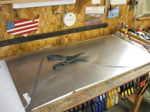 Cutting out the panels