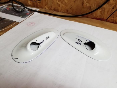 Pods cutout for the position light.