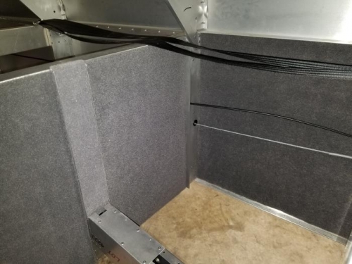 Baggage compartment back wall  and left side