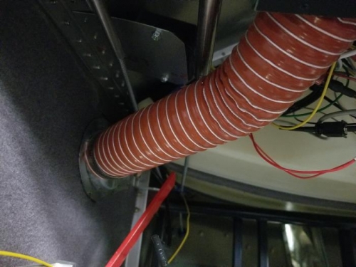 the view under the instrument panel