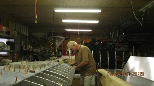 Finished deburring Forward ribs.