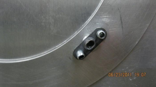 Inside skin reinforcement Ring and nutplate.