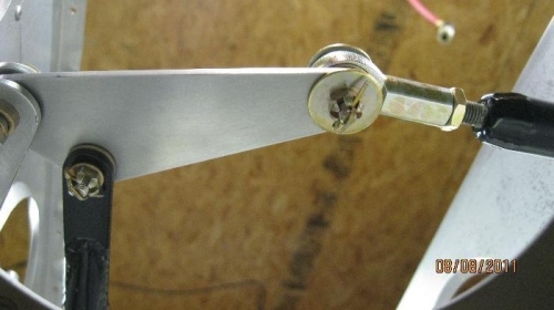 Looking up from inspection hole.