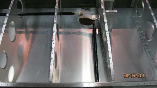 Looking down from top.