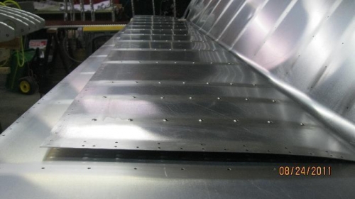 Leading edge skin dimpled.