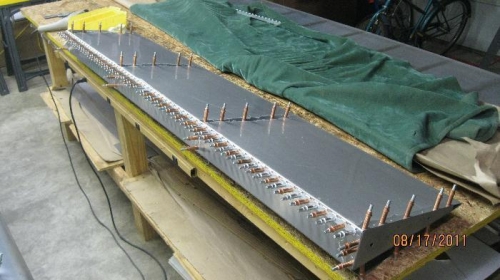 Left Flap deburred and ready to rivet.