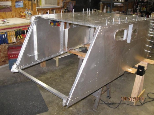 Fuselage sides, floor, firewall cross ties.