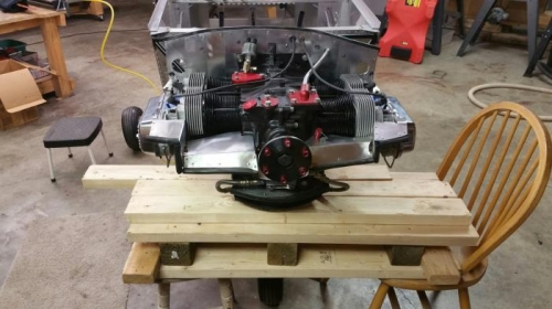 Prepping to remove the engine.