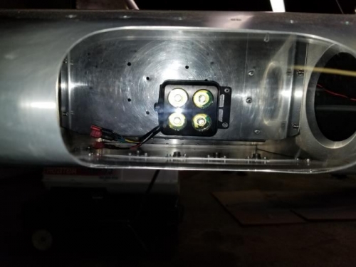 Lens with landing light.