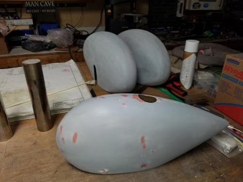 Prepped pin holes and ready for primer and paint.