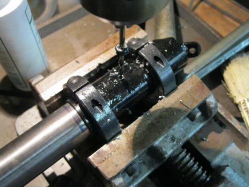 Drilled the Titanium gear legs