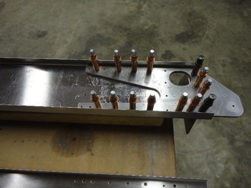 Finish up-drill of inboard attachments