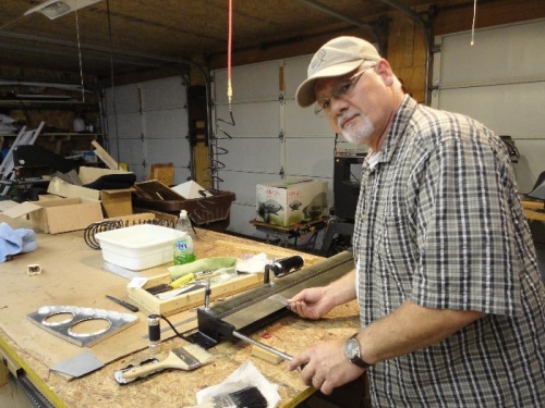 Bending Flanges on Fwd Rib Gussets.