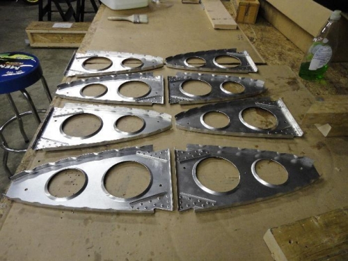 8 Forward Rib assemblies completed.