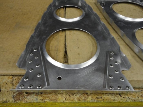 Forword Rib 05 with gussets 06 and 07 riveted.