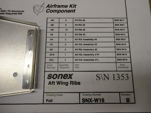 Angle and Rib before cutting flange.